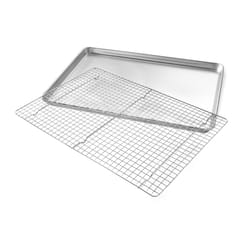 USA Pan 14.25 in. W X 19-3/4 in. L Bake Set Silver 2 pk