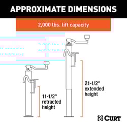 CURT Manual 2000 lb Trailer Jack