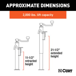 CURT Manual 2000 lb Trailer Jack