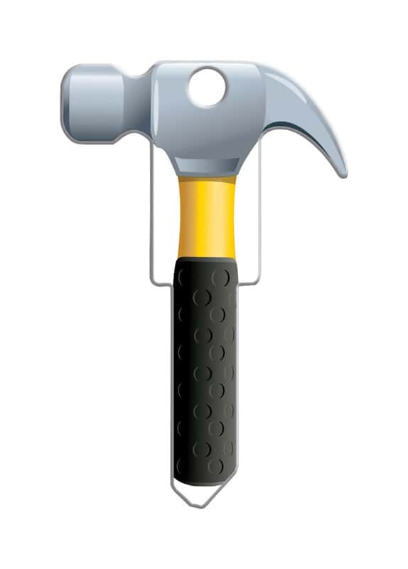 Lucky Line Hammer House Key Blank Single For Kwikset Ace Hardware