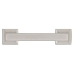 Hickory Hardware Studio Art Deco Bar Cabinet Pull 3 in. Stainless Steel Silver 1 pk