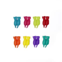 Kikkerland Assorted Silicone Rainbow Cat Glass Markers