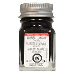 Testors Semi-Gloss Black Enamel Paint 0.25 oz