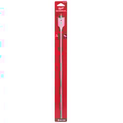 Milwaukee 1 in. D X 16 in. L Flat Boring Auger Bit Carbon Steel 1 pc