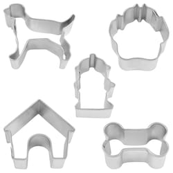 R&M International Silver Steel Cookie Cutter Set