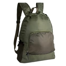 Fitkicks Hideaway Daypack Green Backpack 14 in. H X 7 in. W