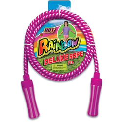 Rainbow Jump Rope Plastic/Rope Assorted 1 pc