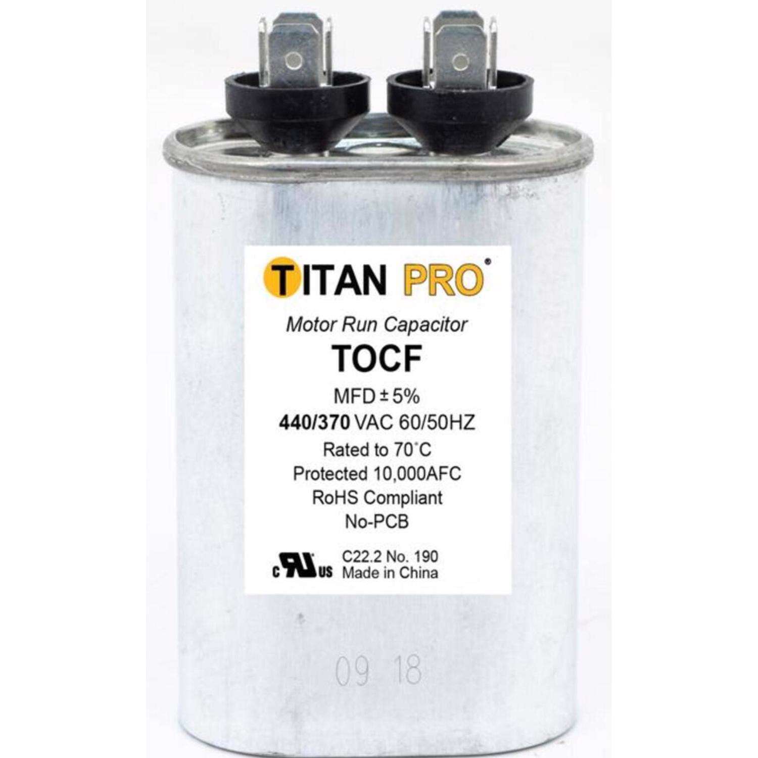 Titan Pro 5 MFD 440 V Oval Run Capacitor Ace Hardware