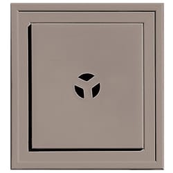 Builders Edge 7 in. H X 8.5 in. W X 1 in. L Prefinished Clay Vinyl Mounting Block