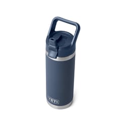 YETI Rambler 18 oz Navy BPA Free Bottle with Straw Cap