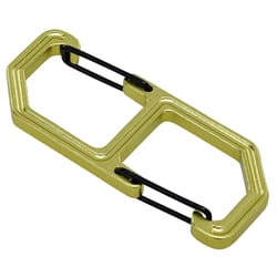 HILLMAN Apex Aluminum Black/Green Clip/Hook Carabiner Key Chain