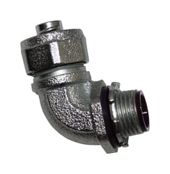 Sigma Engineered Solutions ProConnex 1 in. D Zinc-Plated Iron 90 Degree Connector For Liquid Tight 1