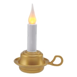 Xodus Innovations Antique Brass None Night Light Holiday Candles 6.75 in. H