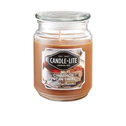 Candle Lite Everyday Brown Cinnamon Pecan Swirl Scent Candle Jar 18 oz