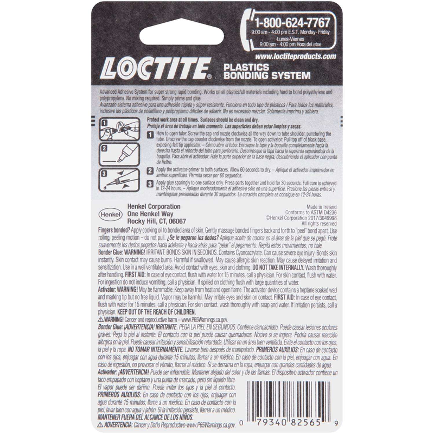 Loctite Super Glue 3 Plásticos Difíciles 4ml+2g