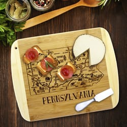 Totally Bamboo A Slice of Life 11 in. L X 8.75 in. W X 0.5 in. Bamboo Cutting Board