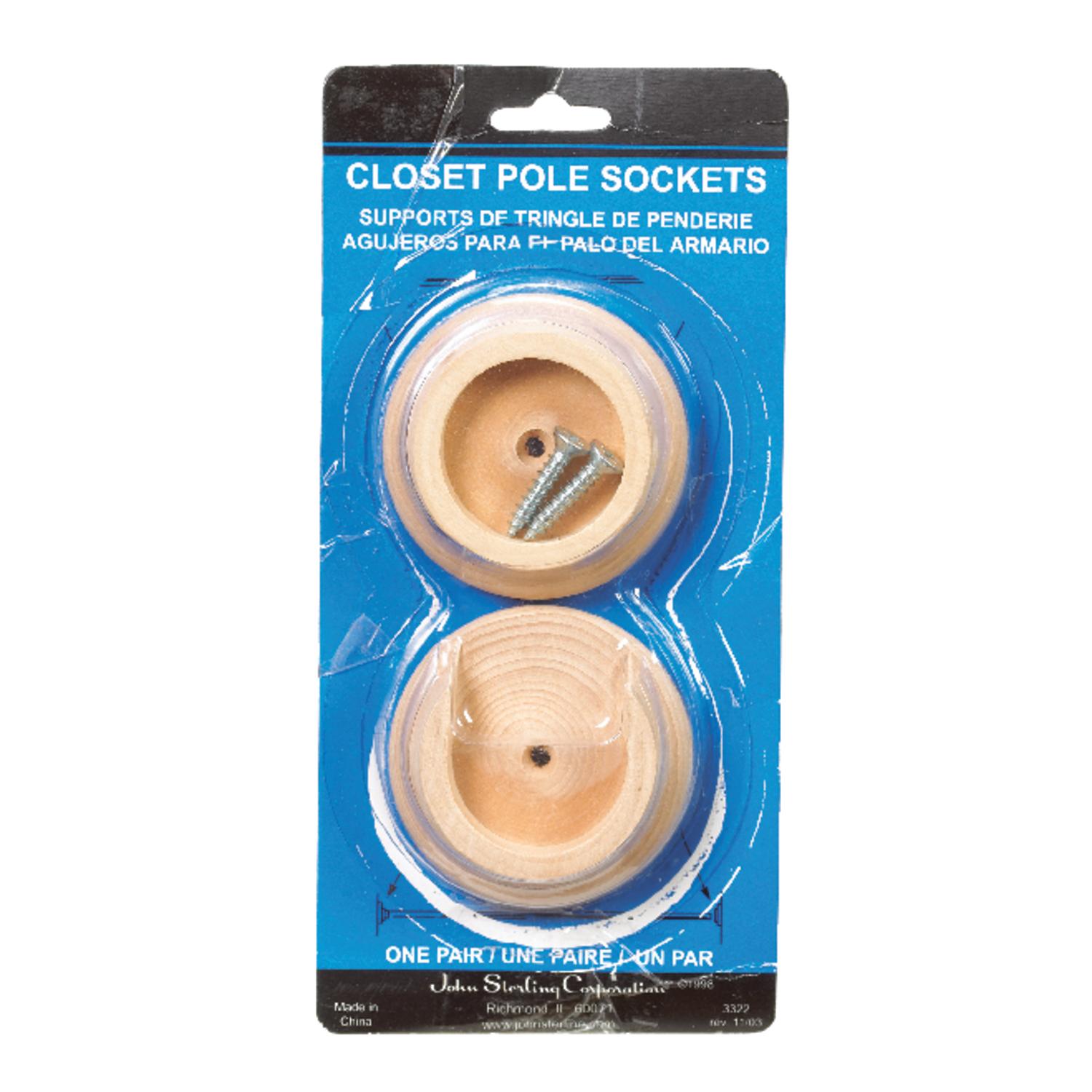 Waddell 4-1/2 in. L X 1-3/8 in. D Hardwood Rod Socket Waddell 4-1/2 in. L X 1-3/8 in. D Hardwood Rod Socket