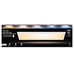 Feit EDGELIT 1 in. H X 13.3 in. W X 48.6 in. L Frost White LED Flat Panel Light Fixture