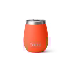 YETI Rambler 10 oz Papaya BPA Free Wine Tumbler with MagSlider Lid