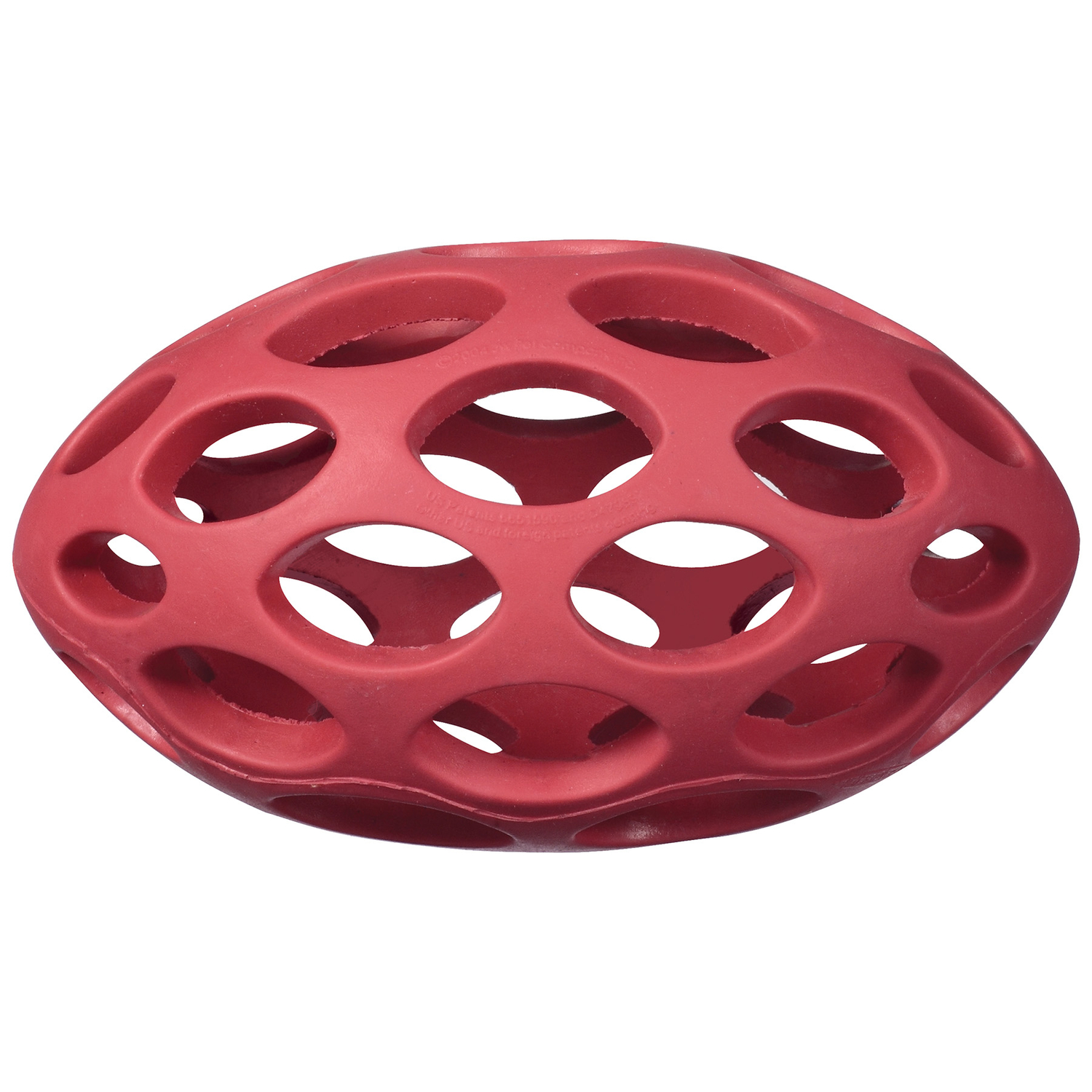 JW Pet Hol-ee Assorted Rubber Football Dog Toy Medium 1 pk