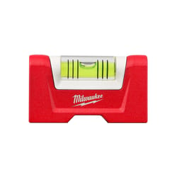 Milwaukee 3 in. Aluminum Magnetic Compact Box Level 1 vial