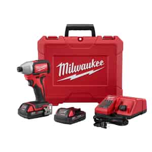 Milwaukee  M18  18 volt 1/4 in. Hex  Cordless  Brushless Impact Driver  Kit 1500 in-lb 