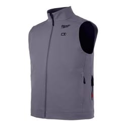 Milwaukee M12 L Sleeveless Unisex Full-Zip Heated Vest (Vest Only) Gray