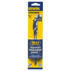 Irwin Speedbor 5/8 in. X 6 in. L Carbon Steel Wood Boring Bit Quick-Change Hex Shank 1 pc