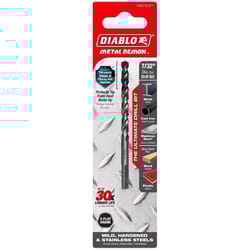 Diablo Metal Demon 7/32 in. X 3.7 in. L Stainless Steel Drill Bit 3-Flat Shank 1 pc