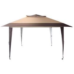 Crown Shade One Touch Polyester Instant Gazebo Deluxe Canopy 9.3 ft. H X 12 ft. W X 12 ft. L