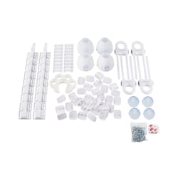 North States Toddleroo White Plastic Childproofing Kit 65 pk
