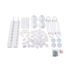 North States Toddleroo White Plastic Childproofing Kit 65 pk