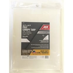 Ace 18 ft. W X 20 ft. L Heavy Duty Polyethylene Canopy Tarp White