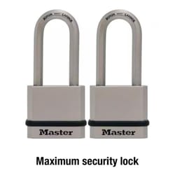Master Lock 1-3/4 in. W Steel Dual Ball Bearing Locking Padlock Keyed Alike