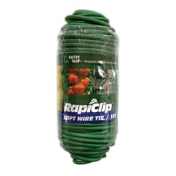 Luster Leaf Rapiclip 100 ft. W Green Soft Wire Plant Tie