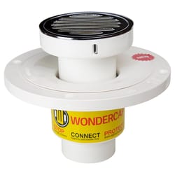 Wondercap 2 in. D Chrome ABS Tile Shower Drain Outlet