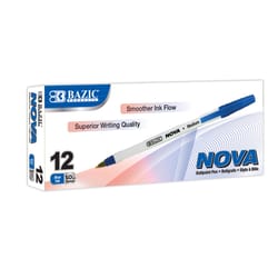 Bazic Products Nova Blue Stick Pen 12 pk