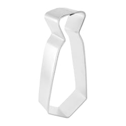 R&M International Corp Neck Tie 2 in. W X 5 in. L Cookie Cutter Silver 1 pc