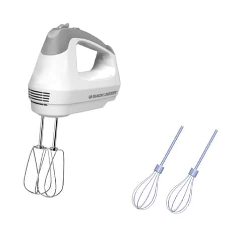 BLACK+DECKER 60-in Cord 6-Speed White Hand Mixer in the Hand Mixers  department at