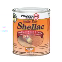 Zinsser  Bulls Eye   Amber  Shellac  Finish and Sealer  1 qt. 