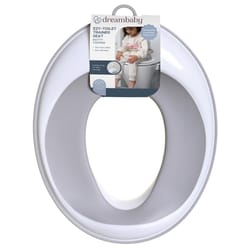 Dreambaby Gray/White Plastic Toilet Trainer Seat 1 pk