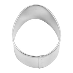 R&M International Corp International Corp 3 in. L Egg Cookie Cutter Silver 1 pc
