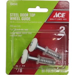 Ace Silver Nylon/Steel Bi-fold Door Top Wheel Guide 2 pc