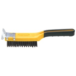 Allway 1-1/2 in. W X 11.5 in. L Carbon Steel Wire Brush with Scraper