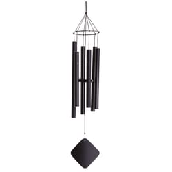 Music of the Spheres, Inc Balinese Soprano Black Aluminum 30 in. Wind Chime