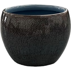 Robert Allen 4 in. D Steel Petite Braeburn Planter Stormy Sky