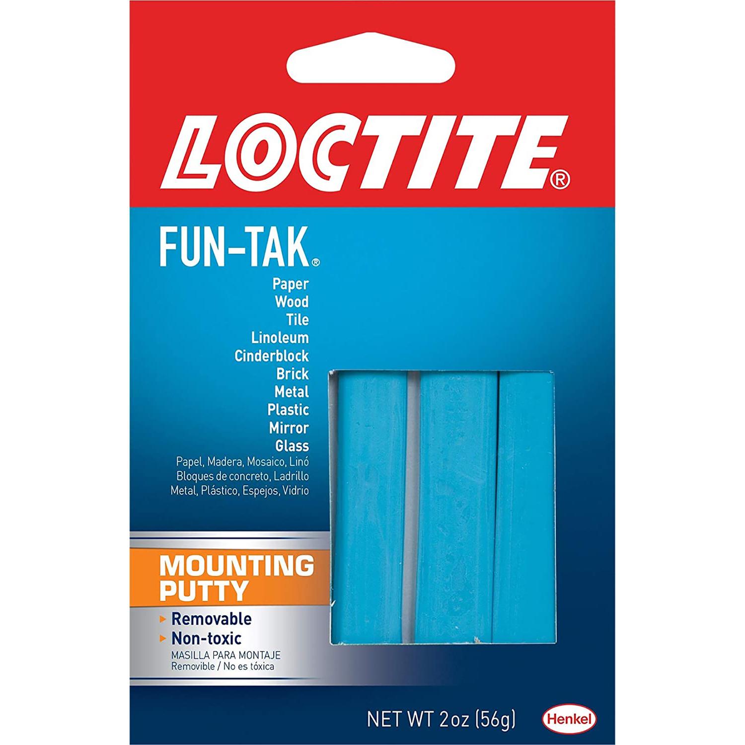 tacky 商品 Loctite Fun-Tak Low Strength Synthetic Rubber Blue Mounting