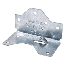 Simpson Strong-Tie ZMax 2.5 in. H X 1.5 in. W 18 Ga. Galvanized Steel Framing Angle