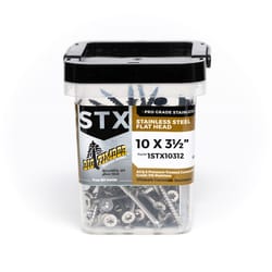 Big Timber No. 10 Sizes X 3-1/2 in. L Star Stainless Steel Deep Wood Screws 67 pk