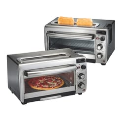 Hamilton Beach Metal Black/Silver 2 slot Toaster Oven 12 in. H X 17.8 in. W X 10.2 in. D